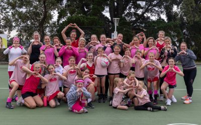 Warrandyte Netball Club supports breast cancer fundraising